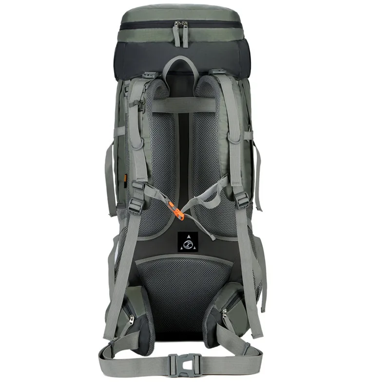 New camping 75L mountaineering bag, large-capacity waterproof backpack, free rain cover for hiking