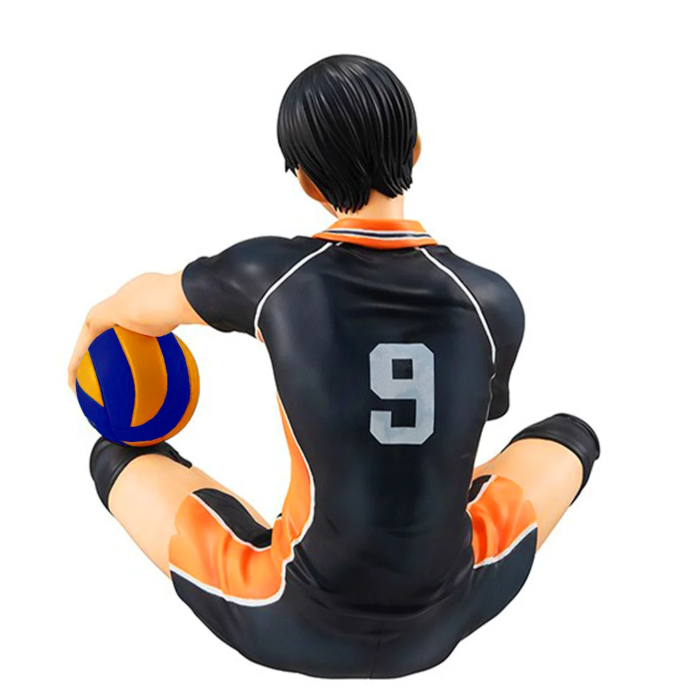 Figurka Anime Shoyo Hinata Tobio Kageyama Figurka Akcji Siedzący Model PVC Ozdoby na Samochód Biurko Kolekcja Zabawka dla Dzieci Prezenty 10cm