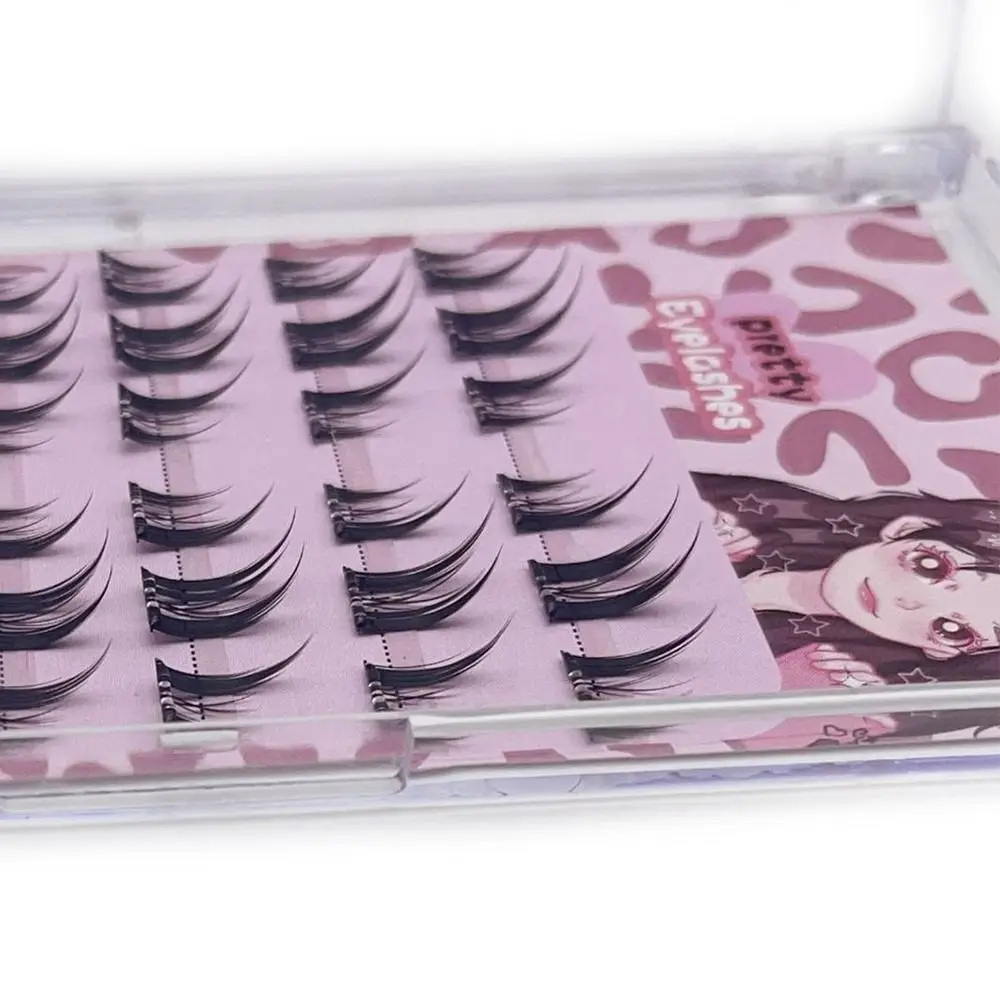 SelfกาวSelfกาวขนตาคลัสเตอร์ธรรมชาติWispy SelfกาวLash Clustersไม่จําเป็นต้องใช้กาวReusableกดบนขนตา