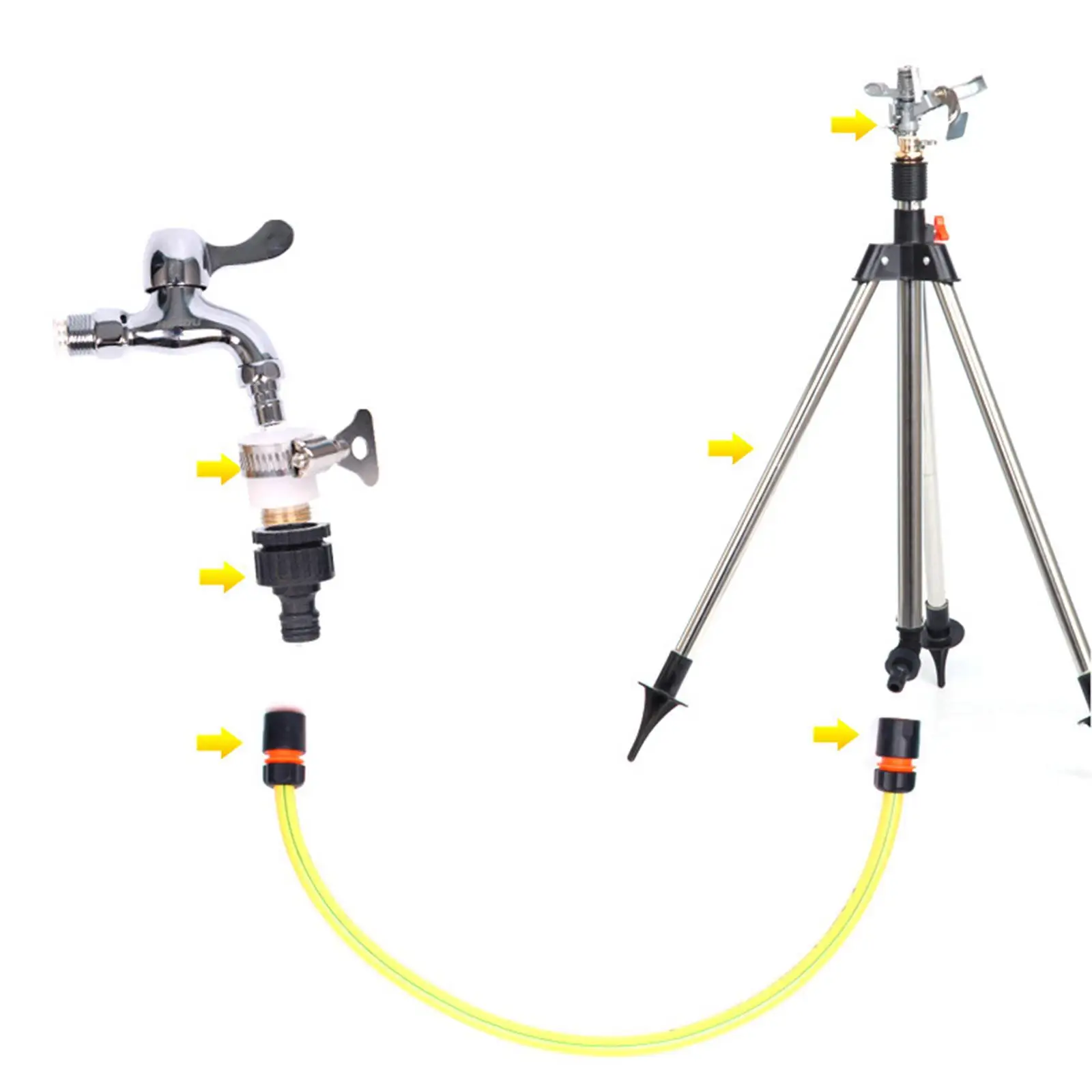 

Impact Sprinkler Tripod Base Rack Garden Lawn Sprinkler Tripod Irrigation