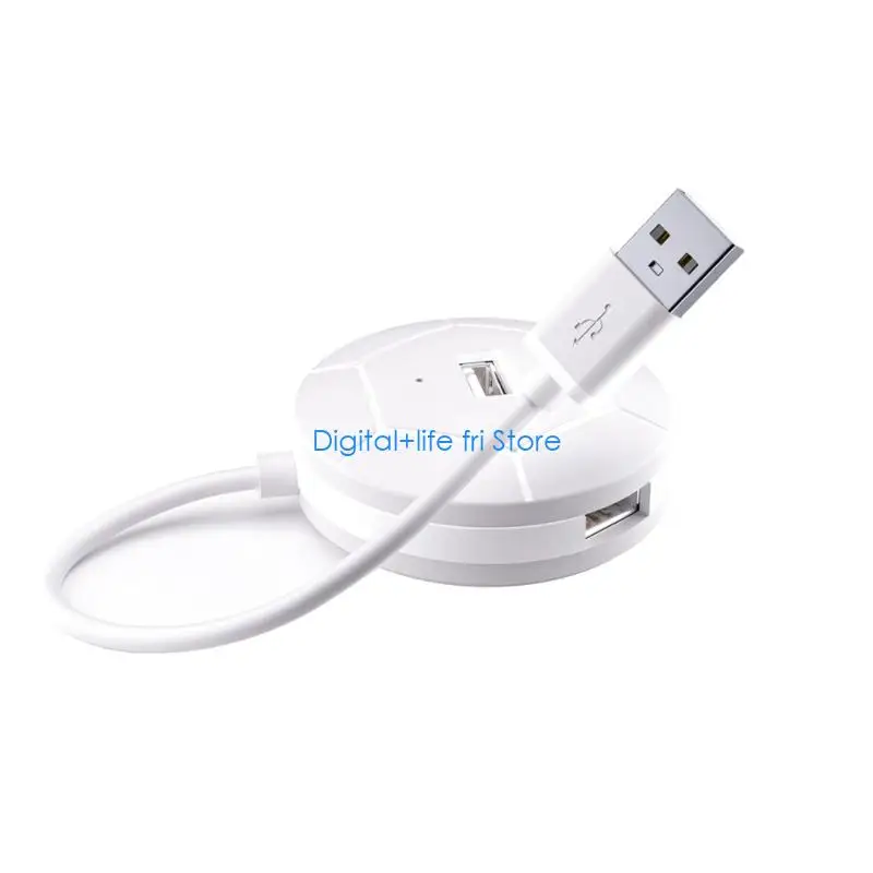 E06D Durability USB Expansion Hub MultiProtection System Effortless Plugs And Play For Computers Mouse Keyboards Adapter