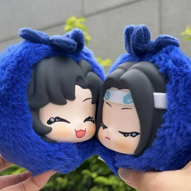 مو داو زو شي صندوق أعمى من القطيفة سلسلة ألوان الفاكهة المعطرة Mdzs أنيمي الطرفية وي Wuxian Lan Wangji الفراولة قلادة اللعب