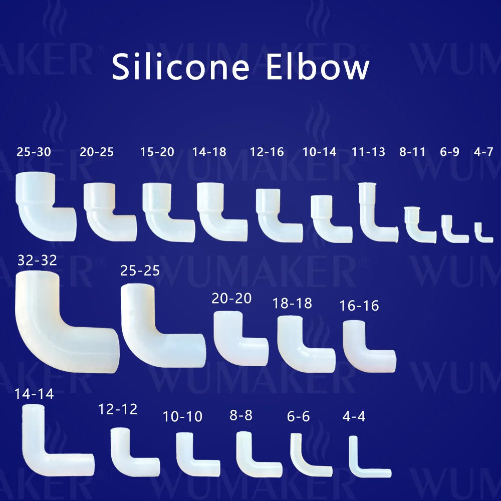 Silicone Elbow Hard Pipe Connector Right Angle L-shaped Elastic Rubber Coupling for Fish Tank Irrigation Garden Laboratory
