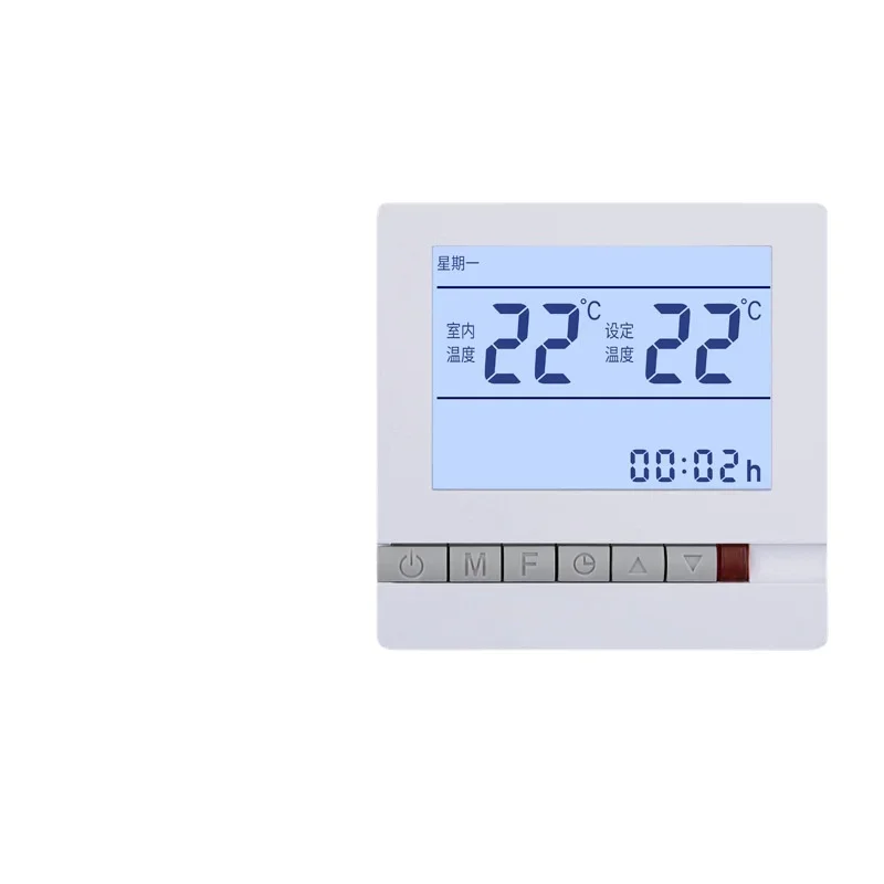 Water heating and floor  intelligent control panel LCD temperature regulator large screen digital display