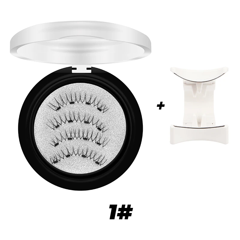 DINGSEN 1 Set Magnetische Wimpern 3D Natürliche Falsche Wimpern Wiederverwendbares Magnet-Clip-Set Wimpernverlängerung Make-up Pinzette Wimpernset – Detail 12
