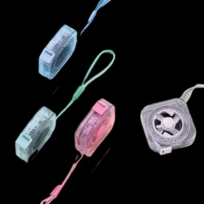 1Pcs 2M Soft Mini Measuring Tape, Flexible ABS+PVC Dual-Side Metric Imperial Scale for Household High-Precision Use