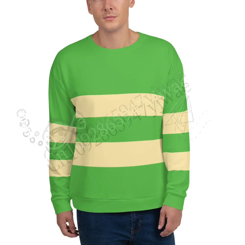 Herbst-Kapuzenpullover für Erwachsene und Kinder, O-Ausschnitt, Chara Frisk, Kris the VESSEL, Undertale, Unisex-Sweatshirt, Cosplay-Kleidung, Spielkleidung. – Detail 5