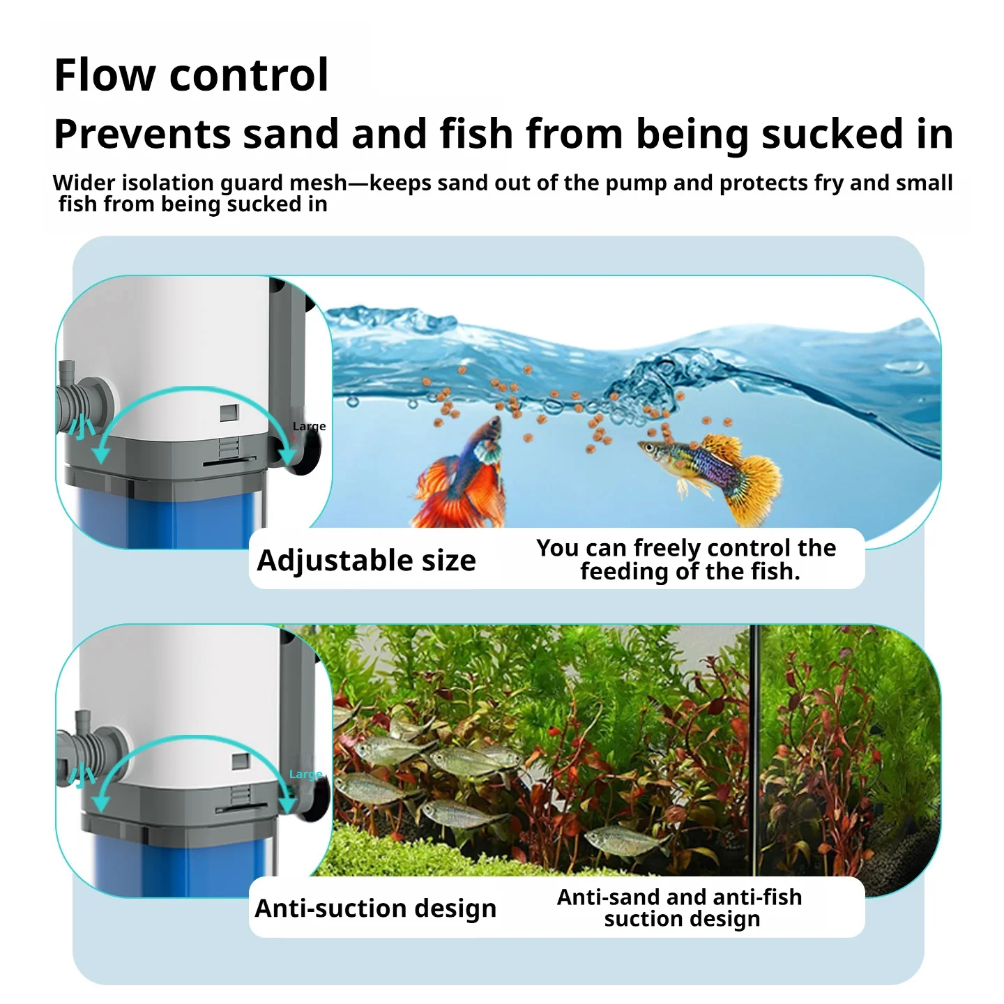 Submersible Aquarium Filter Pump 220v–240v, In-Tank Water Pump, Wave Maker, Aerator, Air Pump