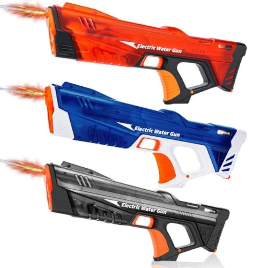 

Outdoor water pistol for summer pool and beach use, ABS plastic, blue, automatic fill-up and 32 FT long-range shooting