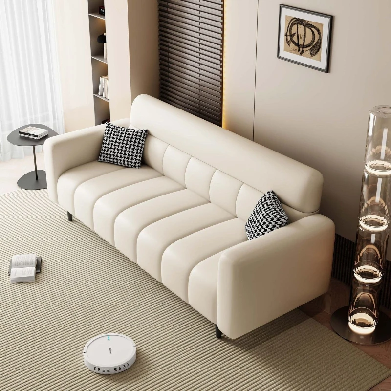Integriertes Doppelfunktions-Wohnzimmer-Doppelsofa, einfaches kleines Apartment-Sofa, modernes Lazy-Sofa, klappbar, katzenkrallenresistent.
