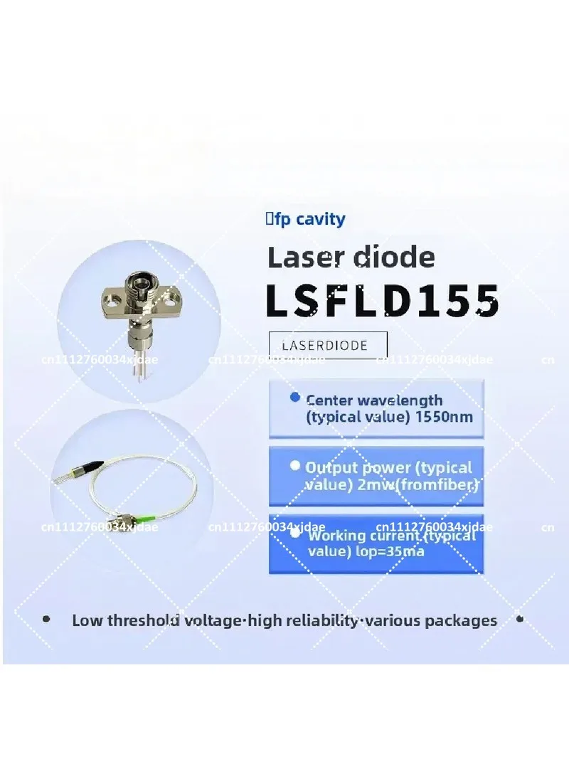 diode-laser-coaxiale-fp-1550-nm-2-mw-avec-pigtail-en-fibre-optique-sans-isolateur