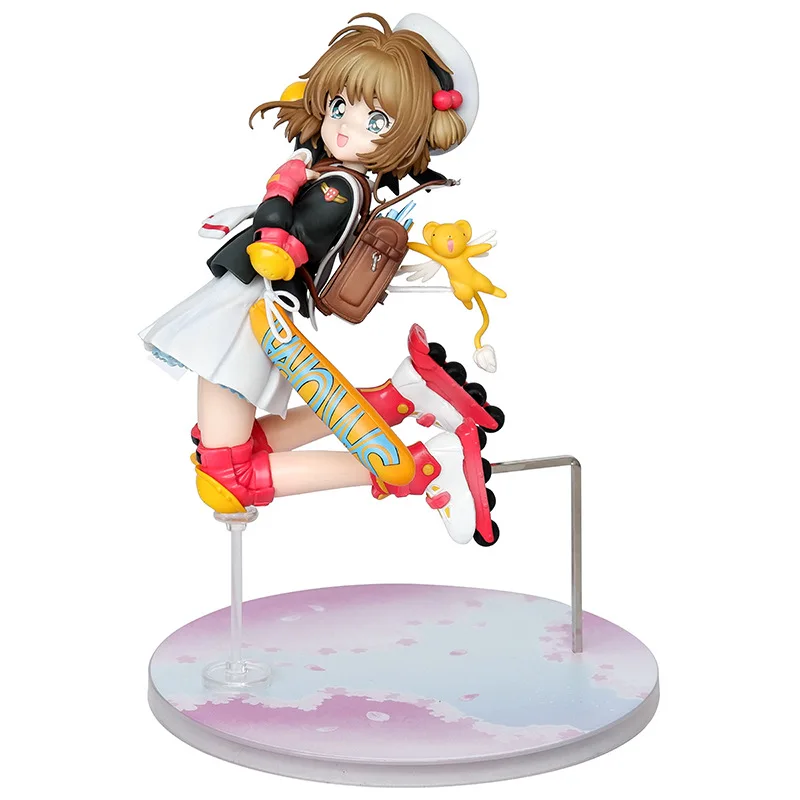 20cm novo anime cartão captor kinomoto sakura figuras pvc modelo brinquedos boneca ornamento coletar presentes