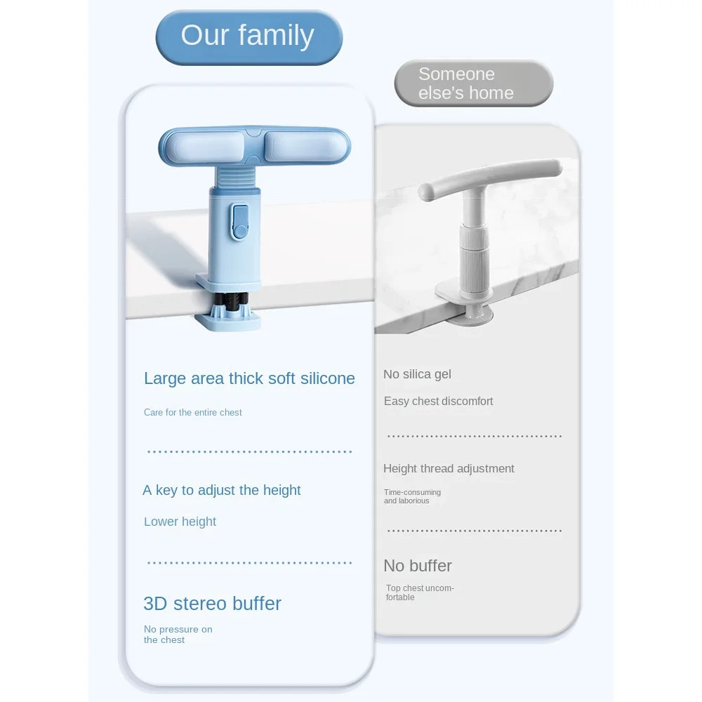 Height Adjustable Sitting Posture Corrector with Writing Pad Clip on Chest Support Eye Protector Non-slip Prevent Hunchback