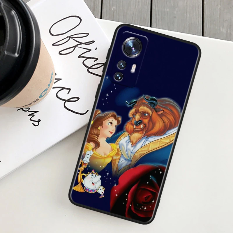 Disney Beauty Beast For Xiaomi Mi 10T 10S 9T 9 SE 8 A3 A2 A1 6X 5X CC9E Note 10 Lite Pro Mix 3 Black Soft Phone Case