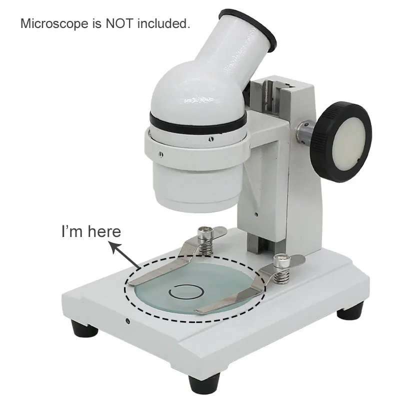 Mikroskop stereoskopowy Etap roboczy Półprzezroczysta tablica Matowa tablica robocza Okrągła płytka okazowa Średnica 55 mm 85 mm 90 mm 95 mm 100 m