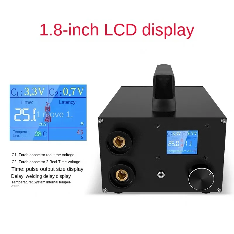 8110  Useful 18650 battery spot welding machine 250 gear spot dual capacitor energy storage dual pulse welding 0.3mm