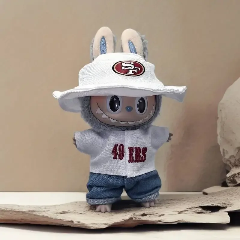 men's street-fried sweaters, and tide brand suits blythe doll clothes Labubu is wearing a pendant Labubu key chain baby clothes