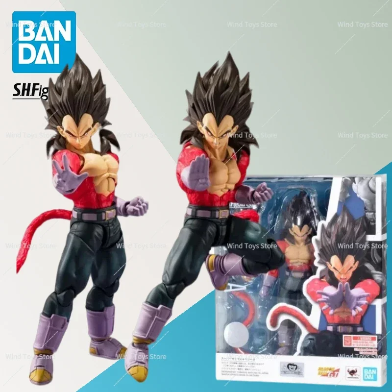 

Bandai Original Shfiguarts Vegeta SSJ4 Super Saiyan 4 Action Figure Dragon Ball GT Collection Model Gifts Christmas Toys