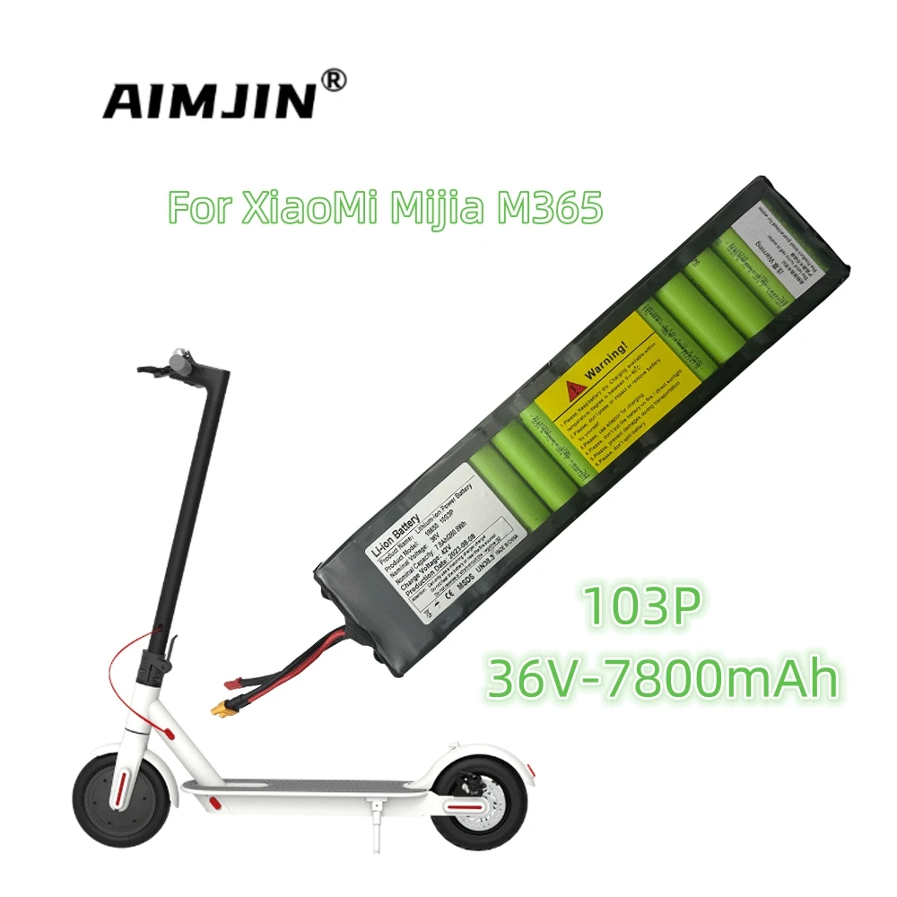 

For Xiaomi Mijia M365/1S Pro Motorized Scooter. 36V18650 Lithium Battery Pack. 10S3P.7800mAh