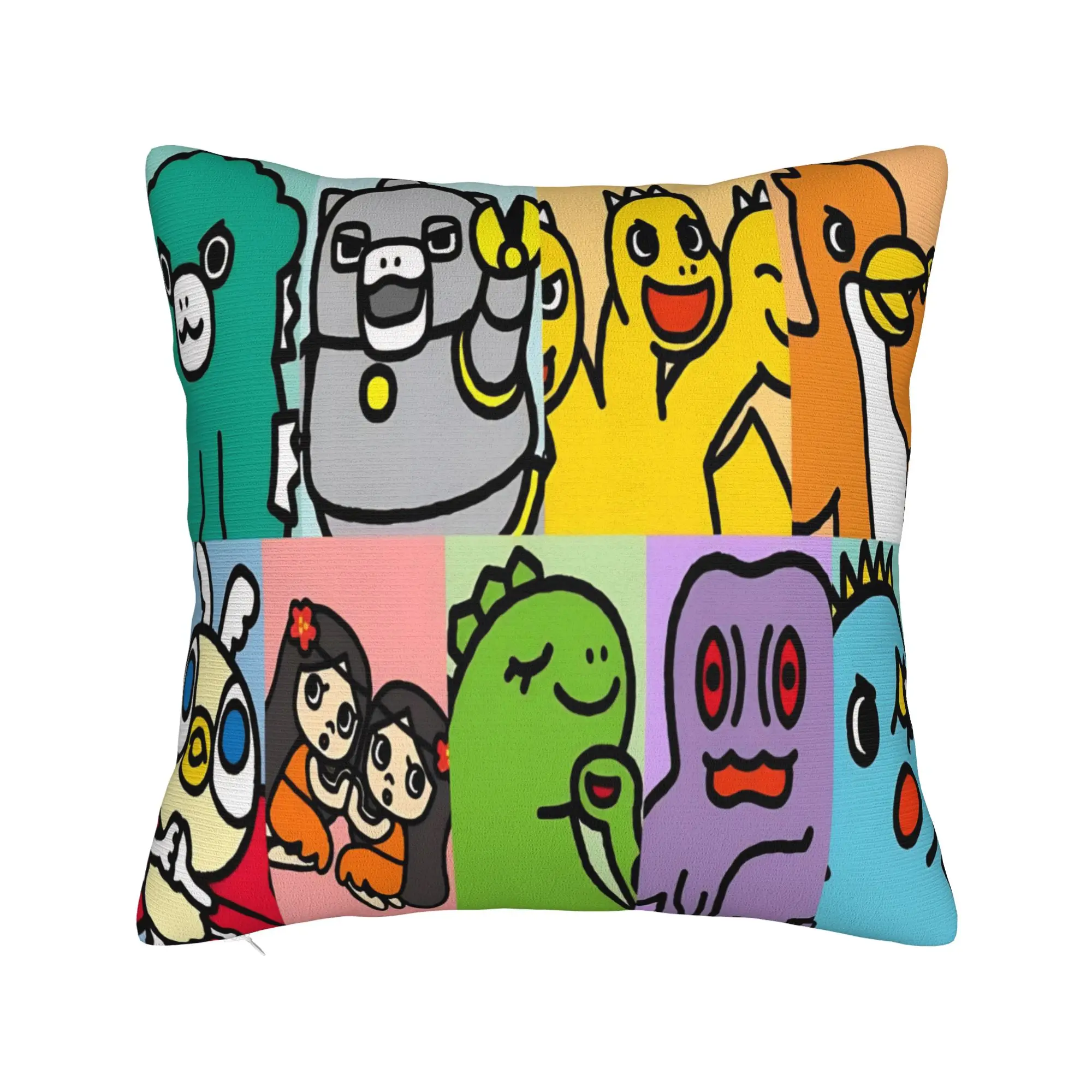 Chibi Monster Raids Again Pillowcase Polyester Cushion Cover Decorative Manga Pillow Case Cover Chair Dropshipping 40*40cm