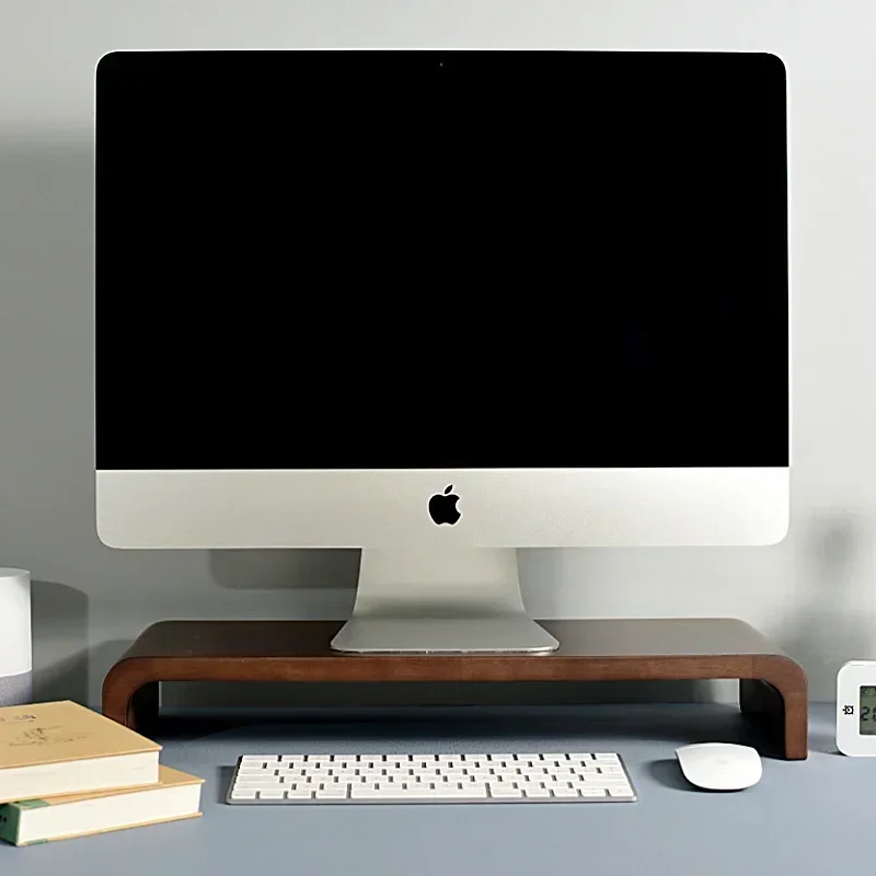 Solid Wood Neck Protection Computer Desk Display Stand Raised Screen Desktop Shelf Ergonomic Organizer for Office Desks