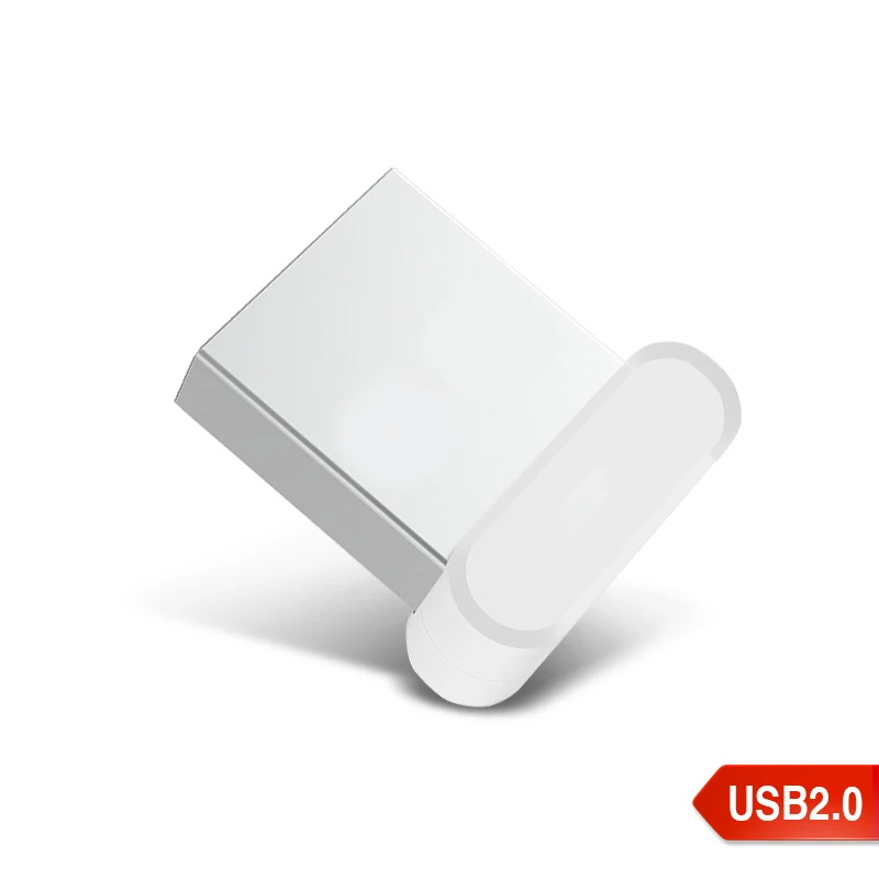 Mini Metal USB 2.0 Flash Drives Silver Business Gifts Memory Stick Pen Drive Waterproof Storage Devices 32GB 64GB U Disk