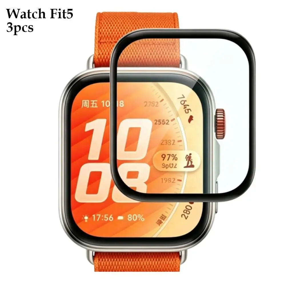 Screen Protector For Huawei Watch Fit 5/Watch Fit 5 Pro Full Coverage HD Screen Anti-Scratch Watch Protective Film
