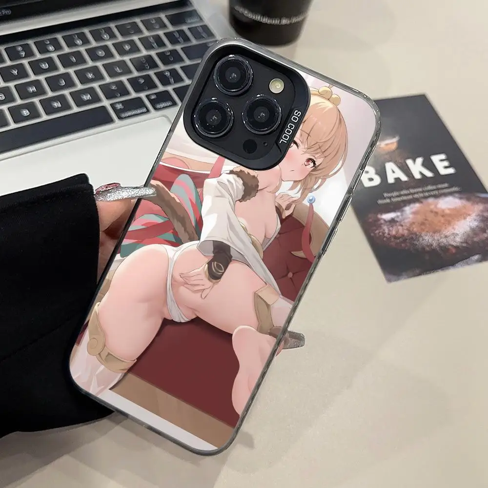 

Чехол для телефона Anime Hentai Waifu Senpai для iPhone 16, 15, 14, 13, 12, 11 X XR XS 8 7 Pro Max Plus, цветной полупрозрачный смартфон, красивый
