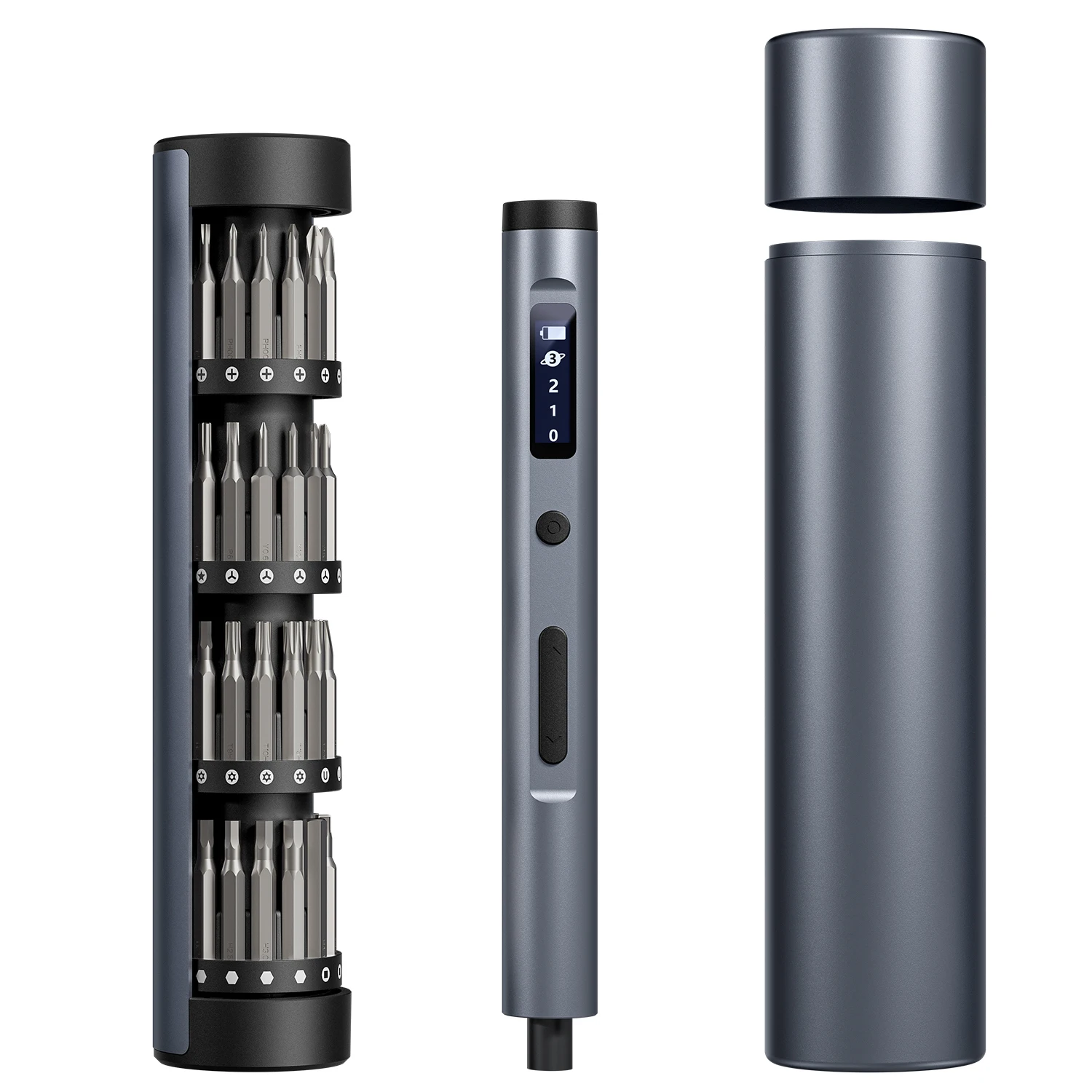 

Precision Electric Screwdriver Set 62 in 1 Power Tool Rechargeable Magnetic Mini Small Bit for Repair Mobile Cell Phone Portable