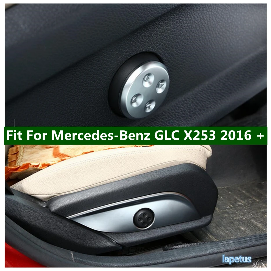 

Seat Adjustment Button Decoration Sequins Cover Trim ABS Interior Refit Kit For Mercedes-Benz GLC X253 2016 - 2021 Accessories