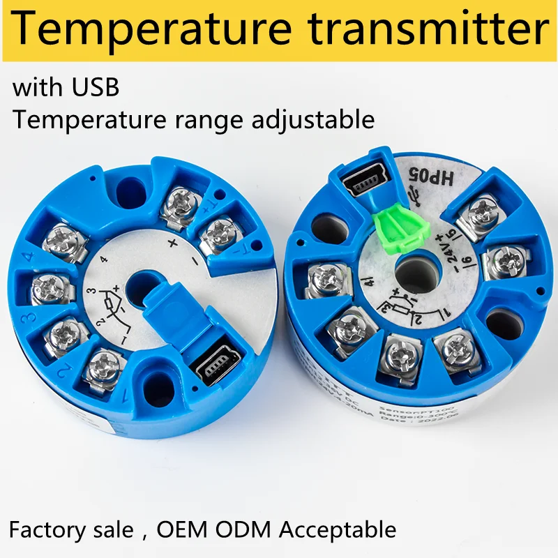 Integrated RTD pt100 temperature transmitter Sensor Module Thermal resistance 4-20mA -50 100 150 100 200 300 400 degree