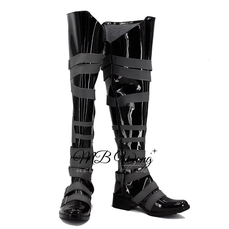 Game Kuroshitsuji Undertaker High Boots Anime Cosplay Halloween Carnival Party Accessories Shoes Custom Made Any Size