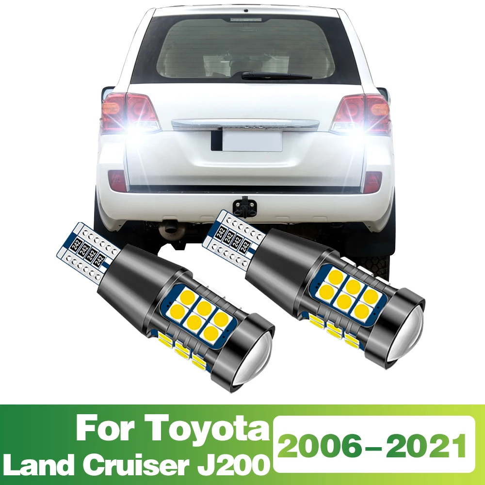 

2Pcs T15 Signal-Lamp LED Bulb Car Reverse Light Tail Lamp For Toyota Land Cruiser J200 2006-2017 2018 2019 2020 2021 Accessories