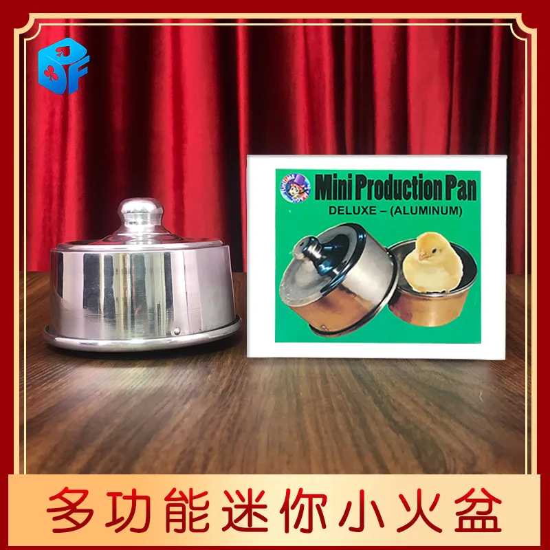 Chicken from bowl Mini Production Pan JL DELUXE ALUMINUM Stage Illusions Accessories Gimmick Easy Object Appearing  magic tricks