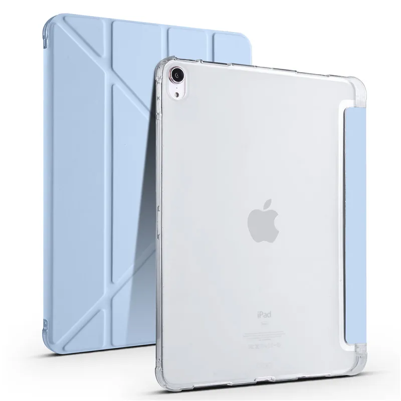 For iPad Air 11 inch 2024 Case with Pen Holder Smart Folio Leather Soft Back Stand Cover For iPad Air 11 2024 Air 6th Gen Case