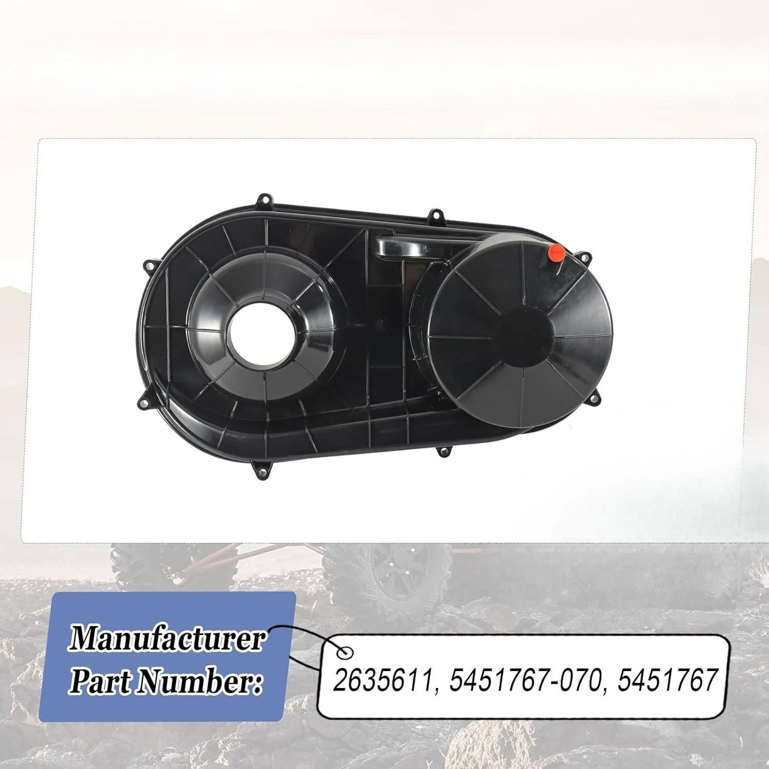 Outer Clutch Cover for Polaris XP 900 S General 1000 2015-2023 Outer Variator Clutch Cover Replace 2635611, 5451767-070, 5451767