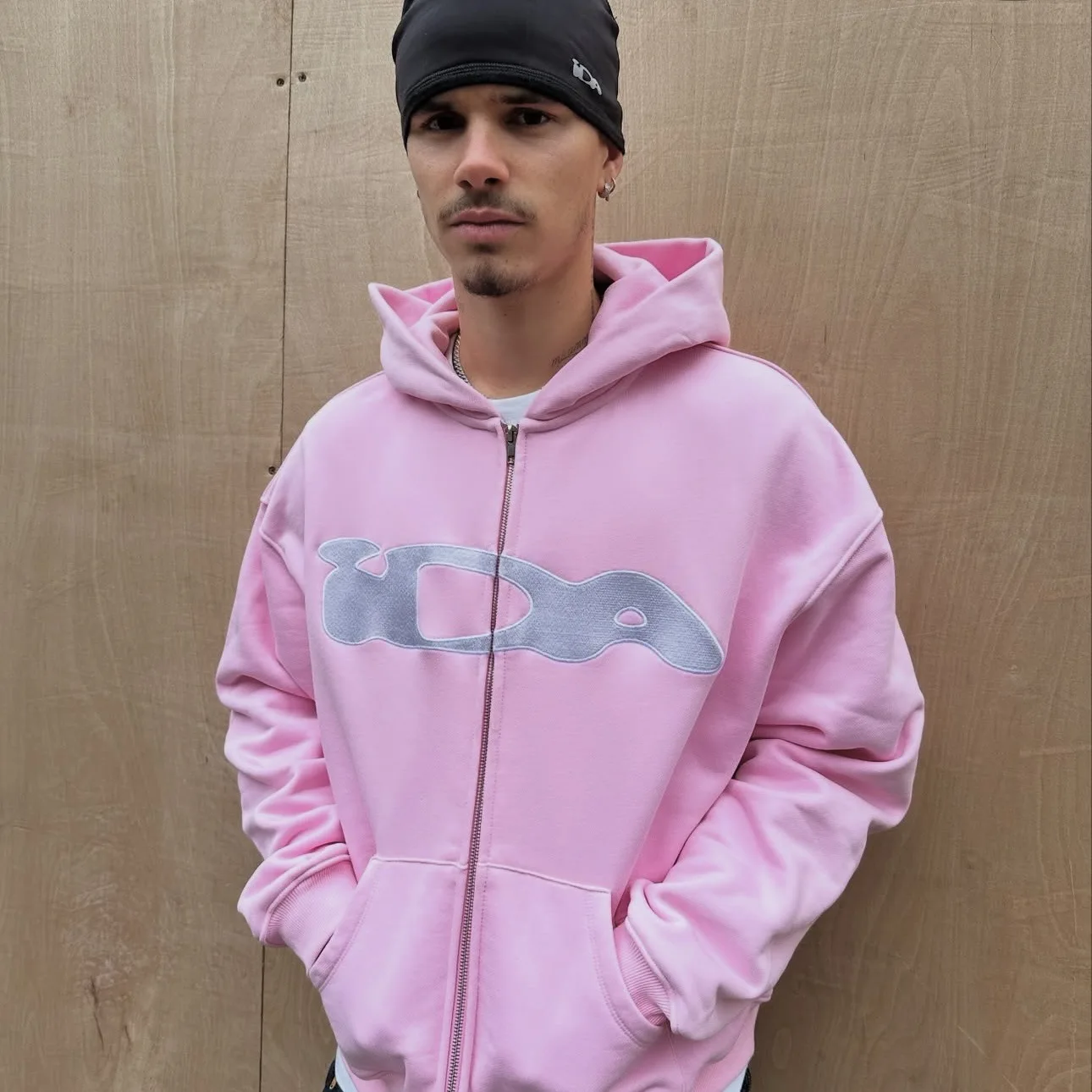 

European & American High Street ida sply zip hoodie for men and women Embroidered zipper cardigan sweatshirt jacket