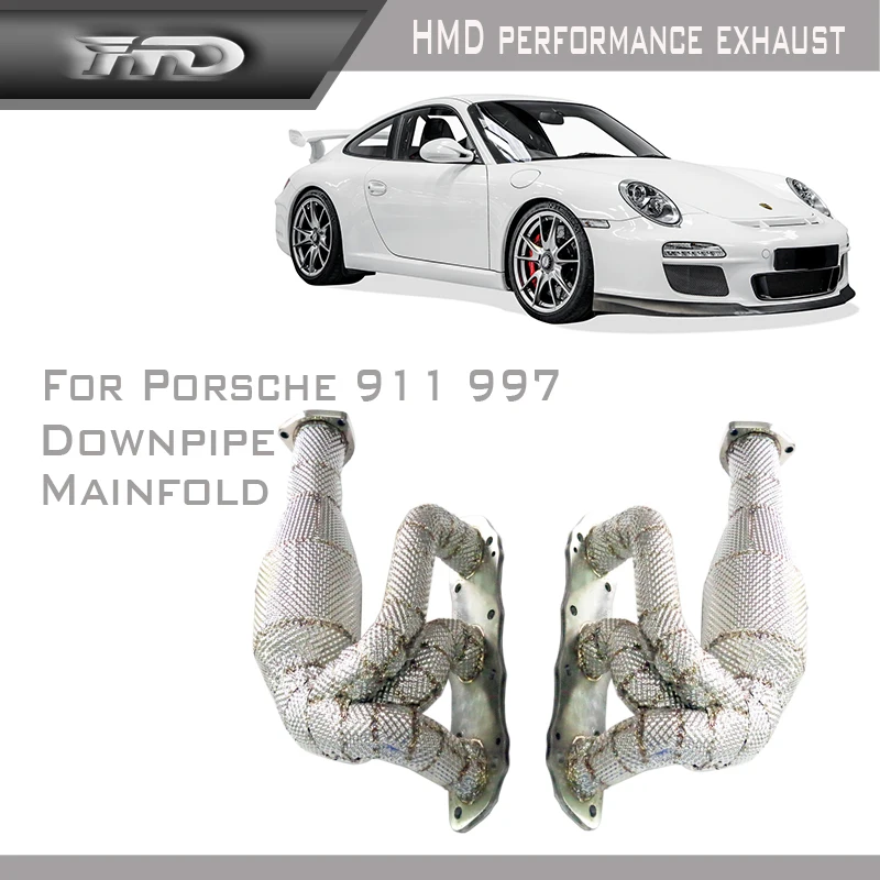 

Exhaust Mainfold Downpipe Three-Way Catalysis For Porsche 911 991 997 2005 or 2017 Car Accessories Professional Spare Parts