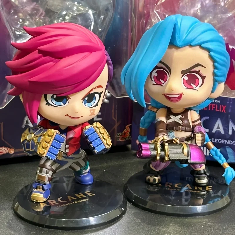 League Of Legends Jinx Vi Cosbabys 10cm Mini Collection Handmade Arcane: League Of Legends Jinx Vi Cosbabys Toys Gifts