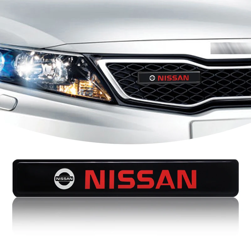 

1Pcs Car Decorative Light LED Front Hood Grille Emblem Badge Decor For Nissan X-Trail T32 T31 Qashqai Tiida Teana Car Styling