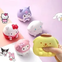 Sanrioed Squishy Stress Reliever Toys Kuromi Melody Decompression Cartoon Cute Children Hand Pinch Squeeze Toys Healing Gift