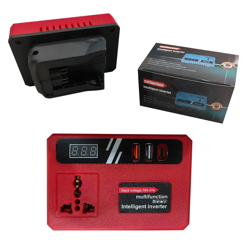 220V Multi-Outlet Intelligente Batteria Al Litio Inverter USB di Ricarica Accumulatori E Caricabatterie Per A3/2106 Per DCB200 Strumento di Potere caricabatteria