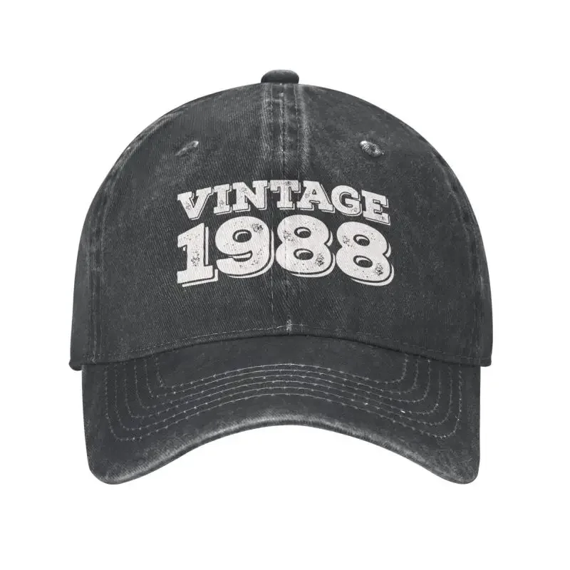 

Custom Cotton Vintage 1988 Baseball Cap Men Women Adjustable Dad Hat Sports