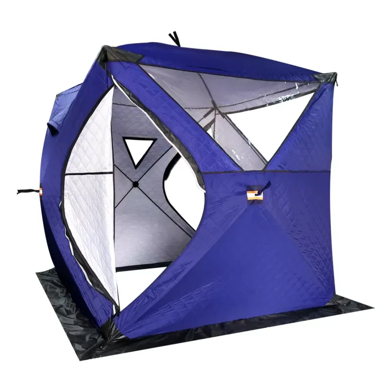 Portable 3-4 Person Four-Season Sauna House One Bedroom Double Layer Waterproof Windproof Large Automatic Camping Fishing