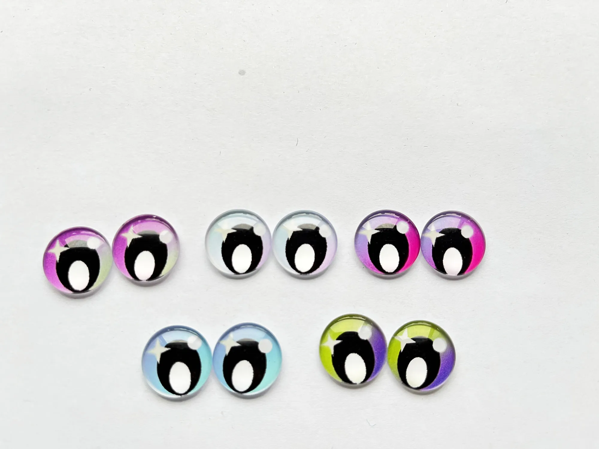 10pair 12mm 13mm 14mm-15mm-16mm-18mm-20mm-25mm new animal  round toy  eyes flat back glass beads