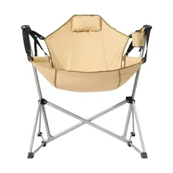 Rocking Camping Chairs For Adults Hammock Chairs 600D Oxford Foldable Rocking Chair Heavy Duty Swinging Camping Chair Portable