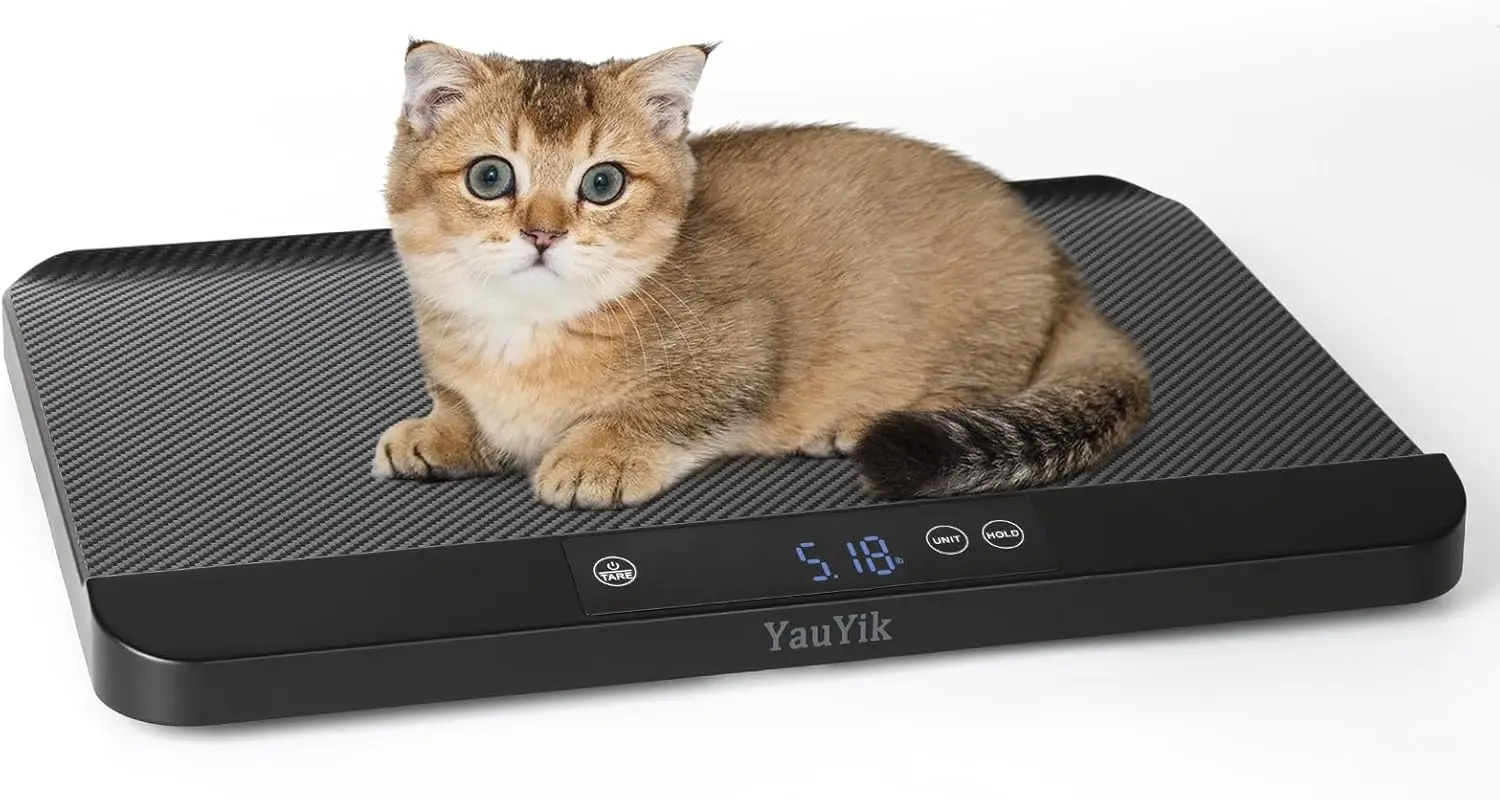 

Digital Pet Scale for Accurate Weighing of Small Pets, Puppies, and Cats with LED Display and Non-Slip Mat