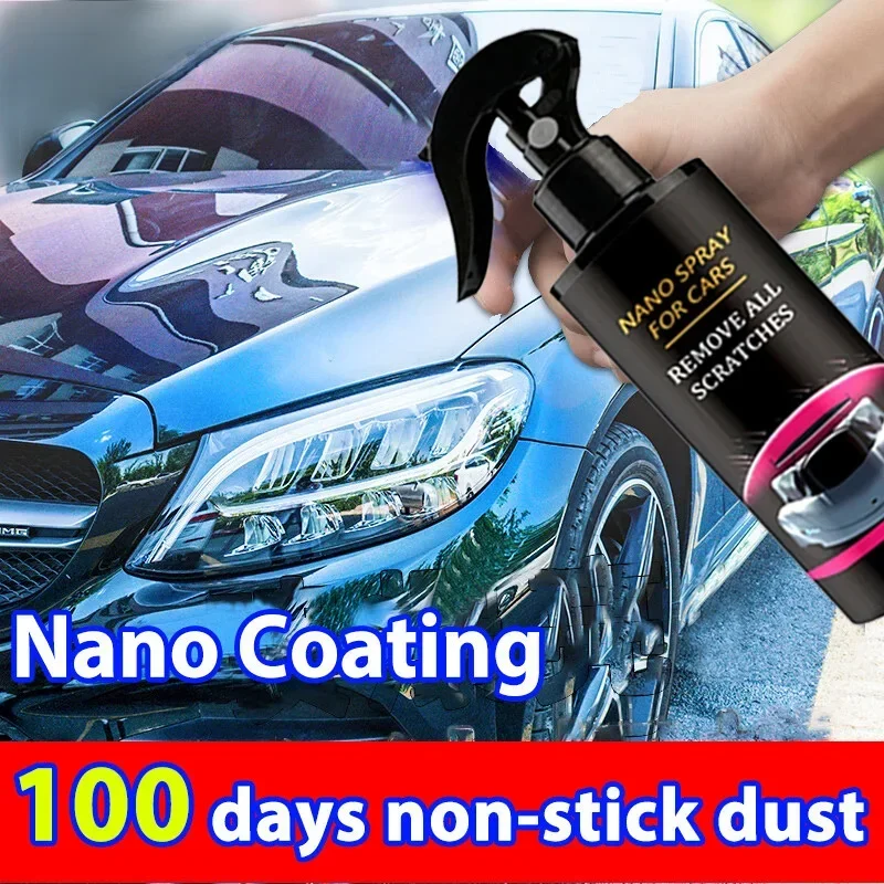 Car Ceramic Coating  Anti-Scratch Hydrophobic Nano Spray Automotive Refurbishing Repair Agent  Cleaning Nano Polishing Paint Wax