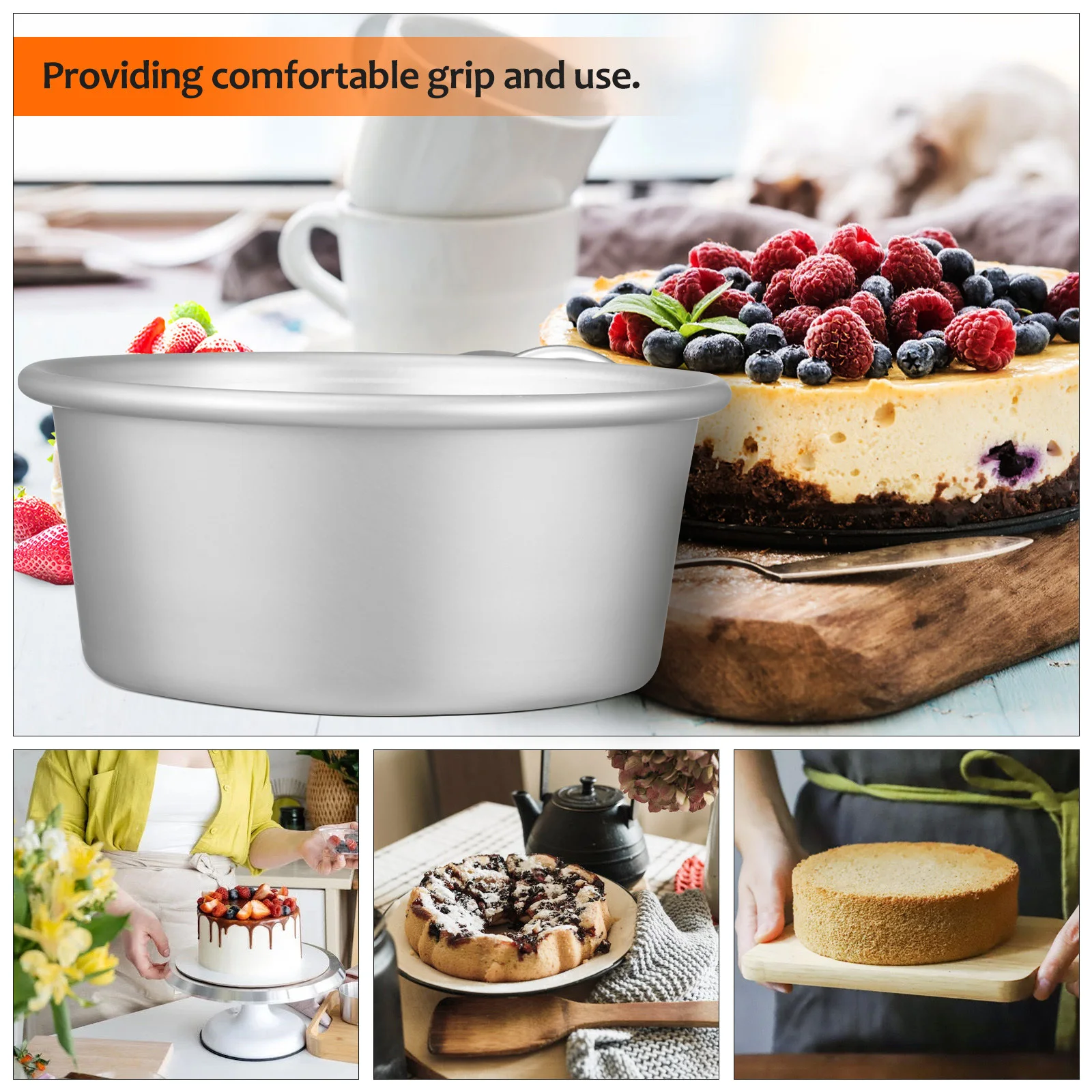 

2 pcs 6 Inch Heart Cake Molds Aluminum Gold Baking Pans Removable Bottom Honeycomb Design Easy Clean Cake Mold Baking Supplies