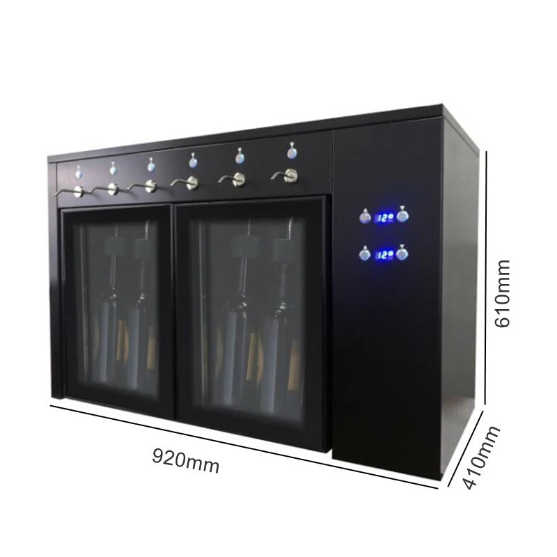 Luxury Automatic LED Touch Screen Multiple Electric Smart 4 Bottles Red Wine Dispenser